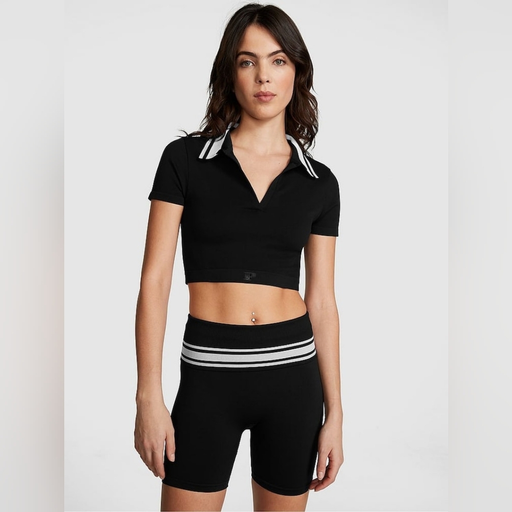 Victoria Secret - PINK Pure Black Seamless Cycling Short
